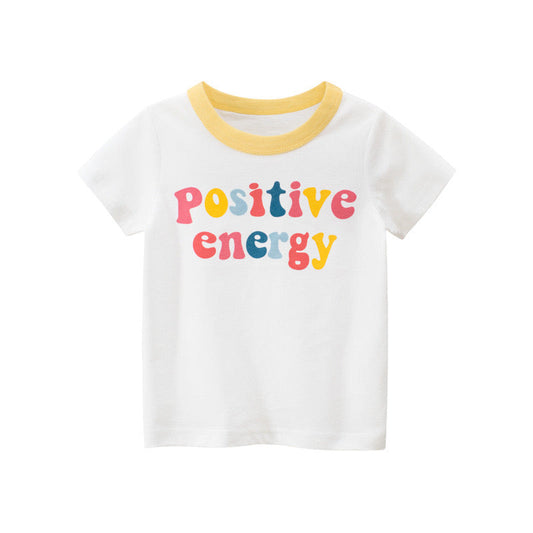 Baby Girl Slogan Graphic Fashion T-Shirt Summer Outfits-0